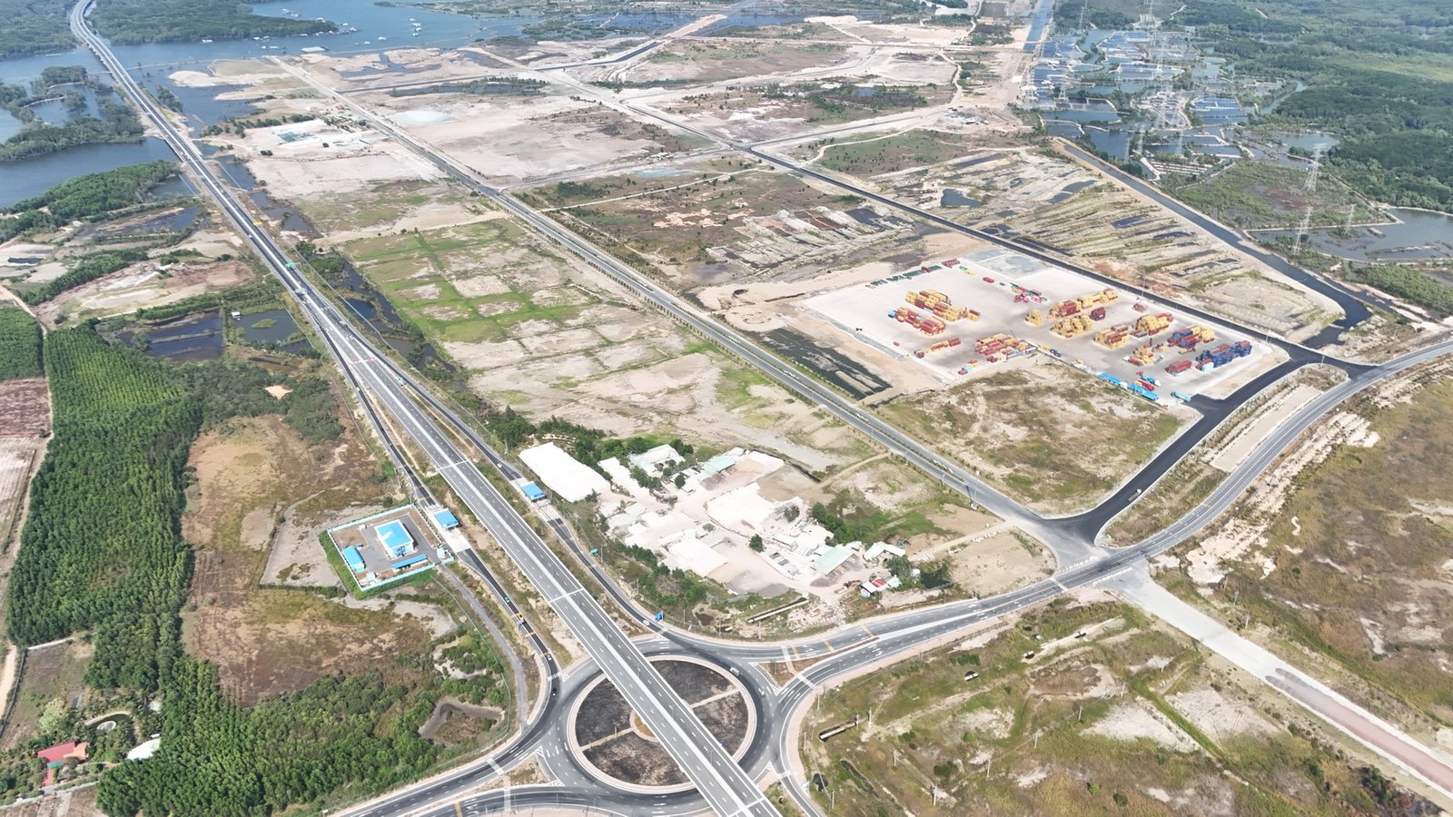 Current aerial view of Phuoc An Industrial Park infrastructure